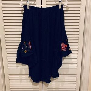 Off the shoulder dress with bell sleeves